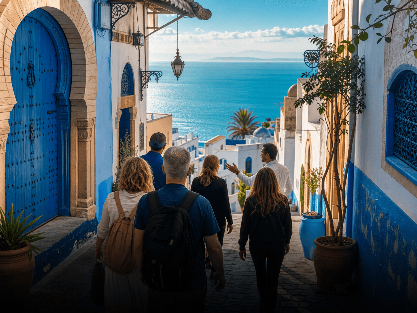 Guided Moroccan architecture tour with a private group